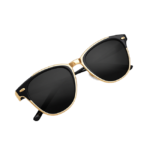 Classic Matte Grey Square Frame Premium Fashion Sunglasses